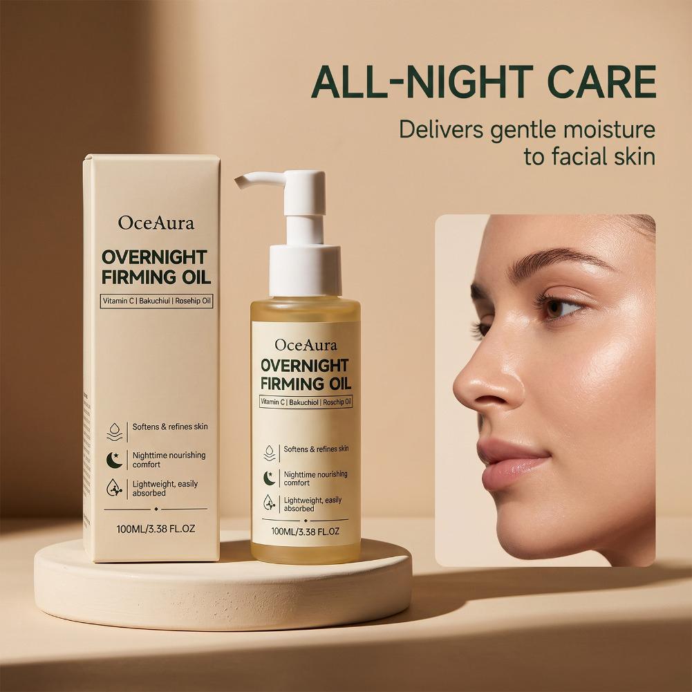 Bakuchiol Night Oil - Vitamine C Bakuchiol Nachtgezichtsolie Lichtgewicht Niet-Vette